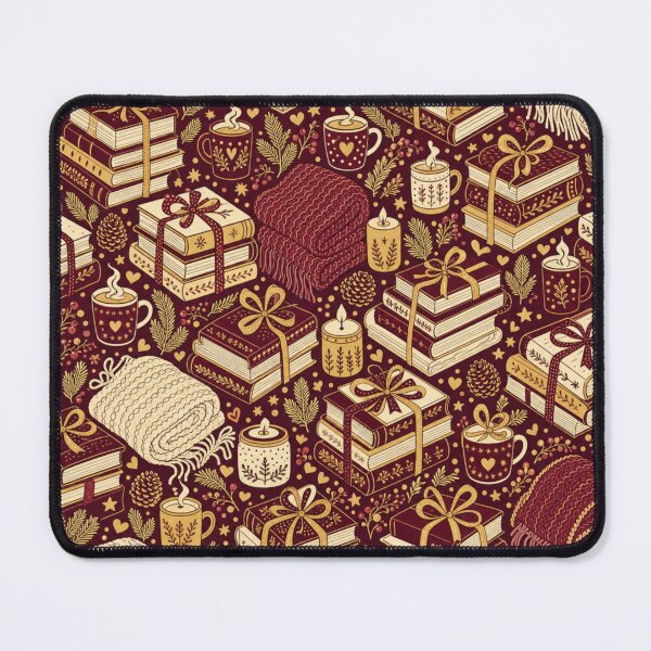Item preview, Cosy Christmas Reading Nook Seamless Pattern | Christmas Aesthetic Repeat Design designed and sold by StickyGuys.