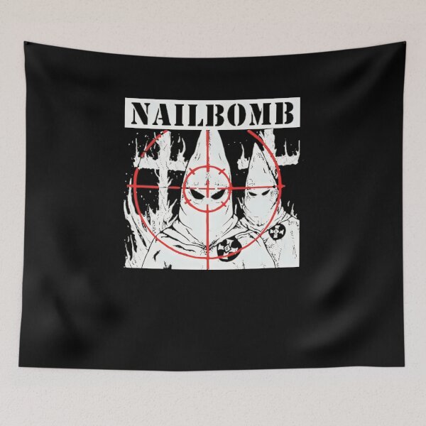 Item preview, Nailbomb Target Metal Shirt designed and sold by fungyar.