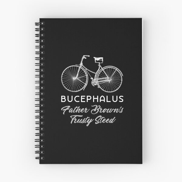 Item preview, Father Brown’s Trusty Steed on Black) designed and sold by PawsitiveMum3.