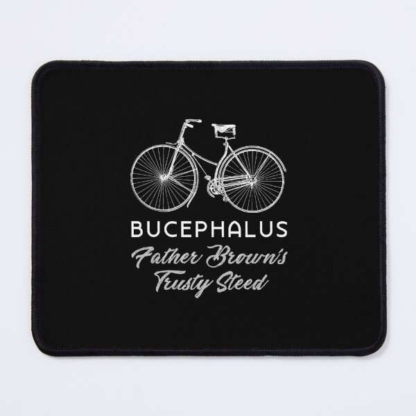 Item preview, Father Brown’s Trusty Steed on Black) designed and sold by PawsitiveMum3.