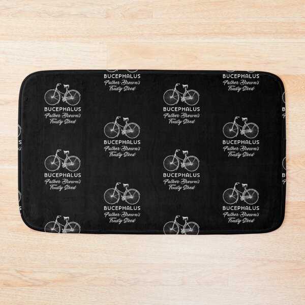 Item preview, Father Brown’s Trusty Steed on Black) designed and sold by PawsitiveMum3.