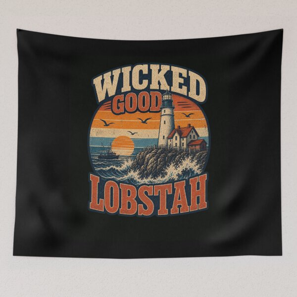 Item preview, Wicked Good Lobstah Maine Coastal Lighthouse designed and sold by snowry.
