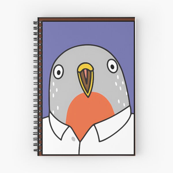 Item preview, Speckle Bird Pigeon in White Portrait designed and sold by HoracHand.