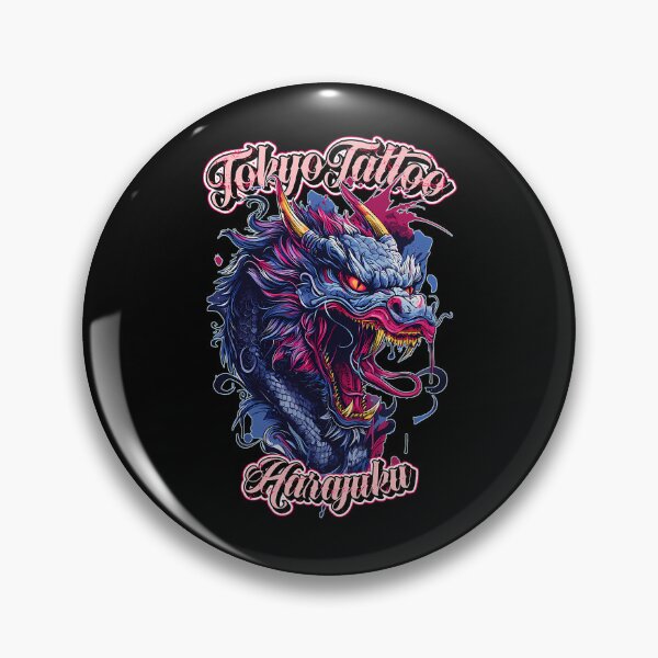 Item preview, Fierce Blue Japanese Dragon Head Roaring With Sharp Teeth designed and sold by TremayneWitting.