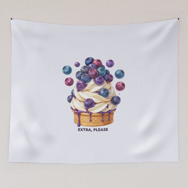 Item preview, Extra Please – Blueberry Ice Cream designed and sold by Sezee.