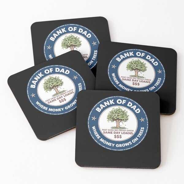 Item preview, Bank of Dad Where money grows on tree designed and sold by ellapaintcoast.