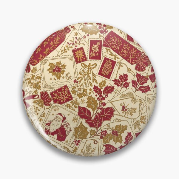 Item preview, Victorian Christmas Ephemera Seamless Pattern | Christmas Aesthetic Repeat Design designed and sold by StickyGuys.