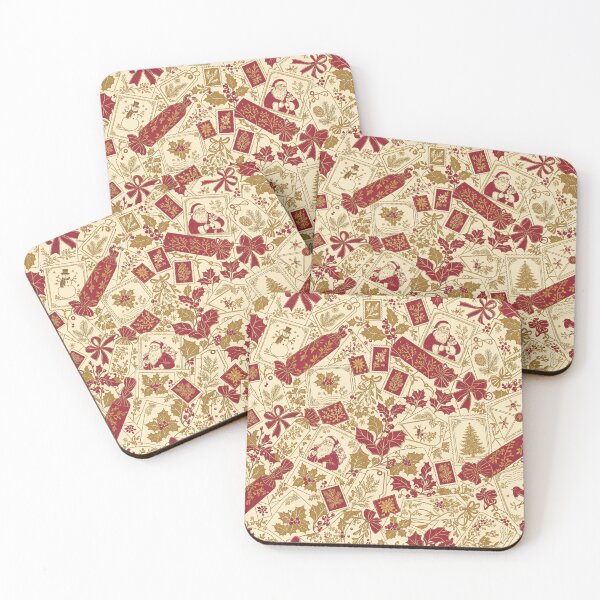 Item preview, Victorian Christmas Ephemera Seamless Pattern | Christmas Aesthetic Repeat Design designed and sold by StickyGuys.