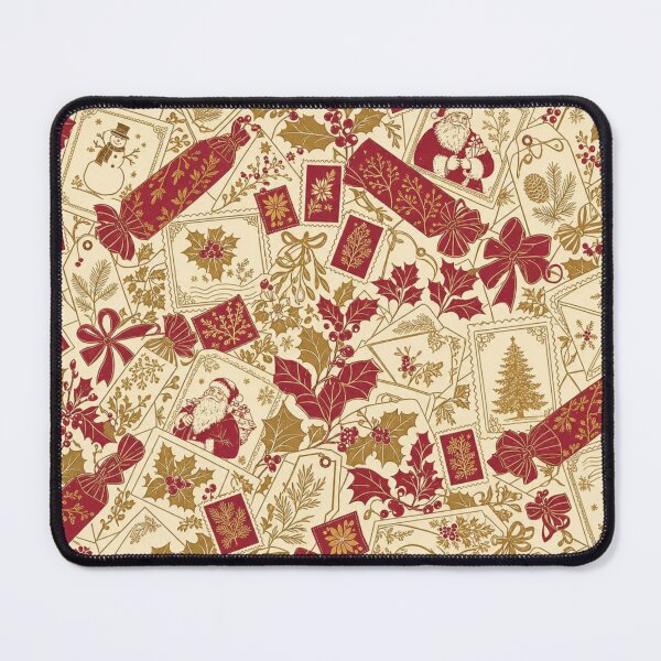 Item preview, Victorian Christmas Ephemera Seamless Pattern | Christmas Aesthetic Repeat Design designed and sold by StickyGuys.