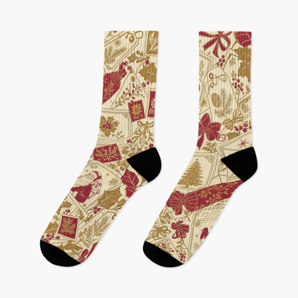 Item preview, Victorian Christmas Ephemera Seamless Pattern | Christmas Aesthetic Repeat Design designed and sold by StickyGuys.