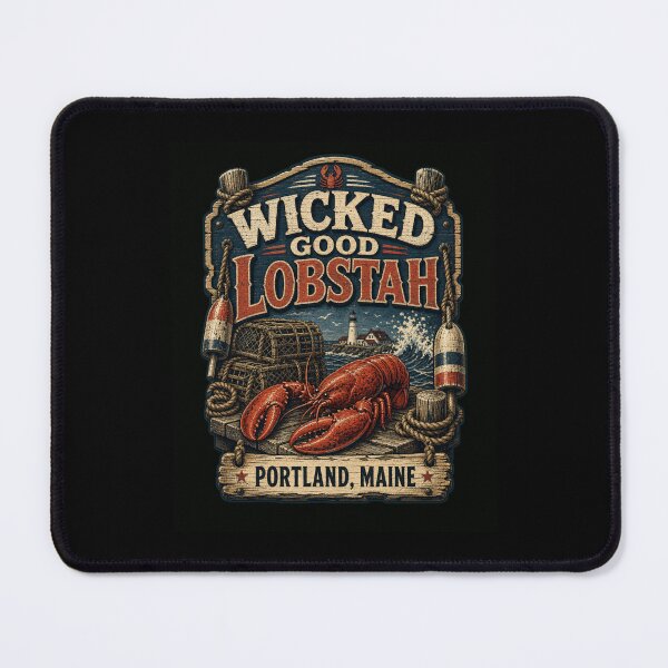 Item preview, Wicked Good Lobstah Portland Maine Vintage Seafood designed and sold by snowry.