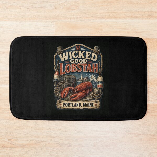 Item preview, Wicked Good Lobstah Portland Maine Vintage Seafood designed and sold by snowry.