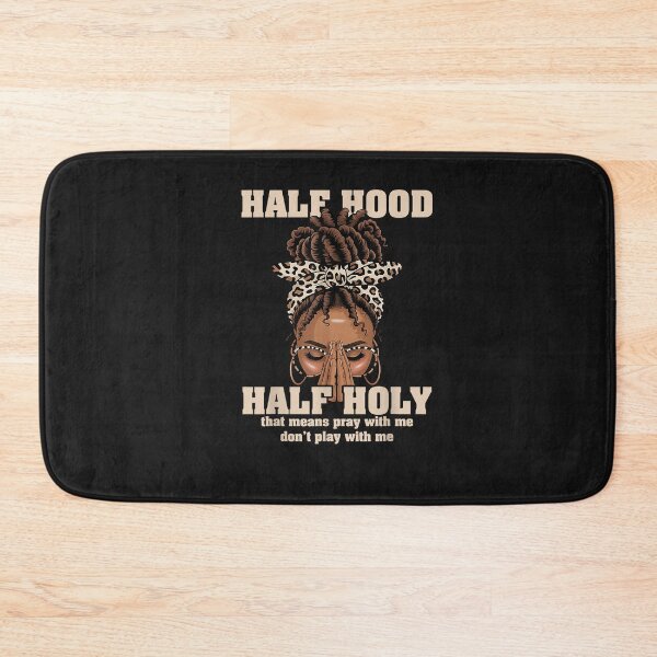 Item preview, Half Hood Half Holy Pray Christian African Afro Black Women designed and sold by FrankIsabel.