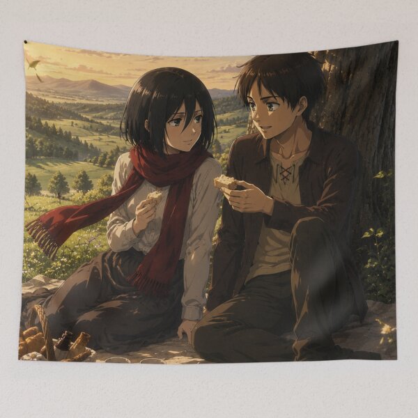 Item preview, Eren and Mikasa designed and sold by jinwooo.