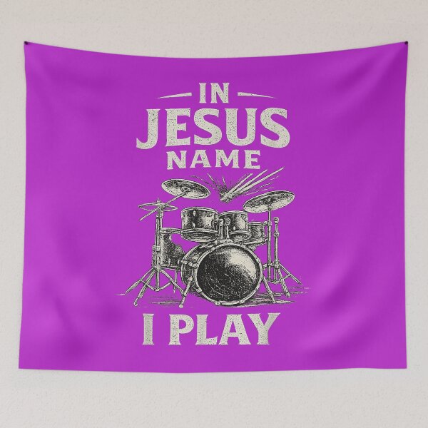 Item preview, Church Band Worship Drummer in Jesus Name I Play Drummer designed and sold by melodycook.