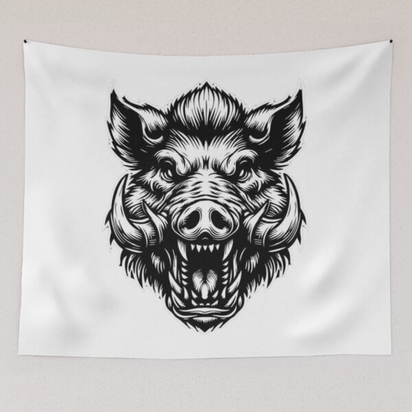 Item preview, Aggressive Boar Head Streetwear Graphic designed and sold by BaddieNz.