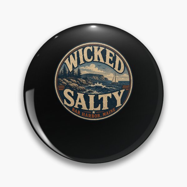 Item preview, Wicked Salty Bar Harbor Maine Ocean Sailboat designed and sold by snowry.