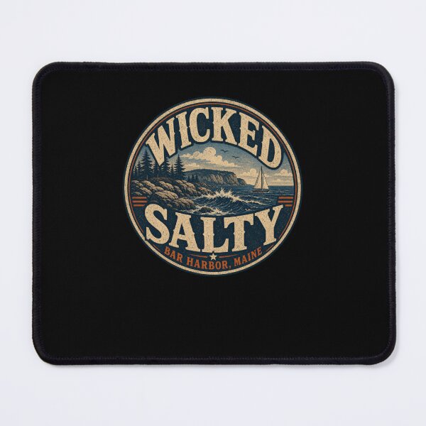 Item preview, Wicked Salty Bar Harbor Maine Ocean Sailboat designed and sold by snowry.