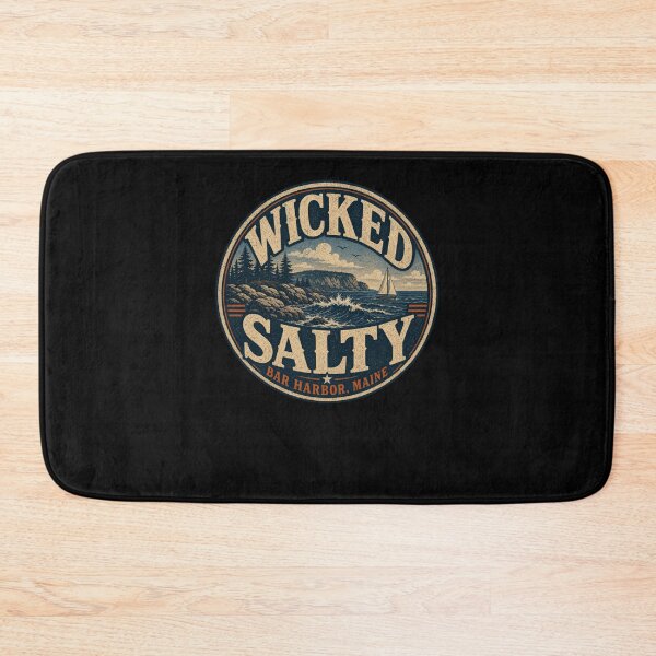 Item preview, Wicked Salty Bar Harbor Maine Ocean Sailboat designed and sold by snowry.