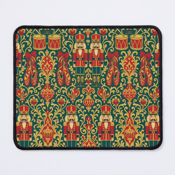 Item preview, Nutcracker Parade Damask Seamless Pattern | Christmas Aesthetic Repeat Design designed and sold by StickyGuys.