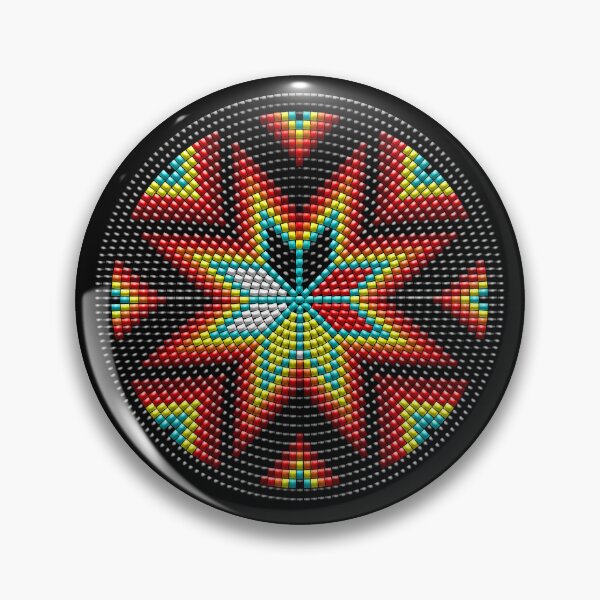 Item preview, NATIVE BEADED MEDALLION (B) 7 designed and sold by Garden Of Nightmares.