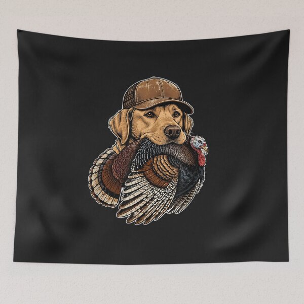 Item preview, Funny Golden Retriever Turkey Hunting Vintage Dog Lover designed and sold by abig-eiyana.