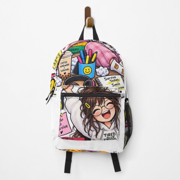 Item preview, Homework Survivor Funny Student Sticker | Cute School & College Life designed and sold by Genzfirevibes.