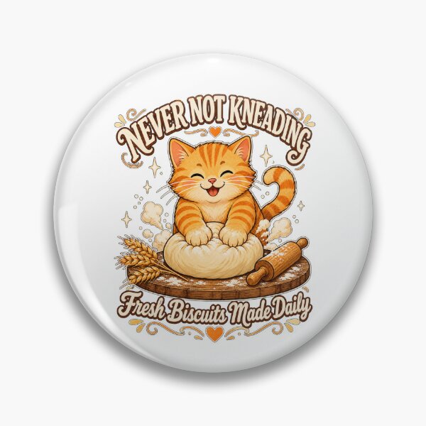 Item preview, Cute Ginger Cat Never Not Kneading Biscuits designed and sold by Kaikab007.