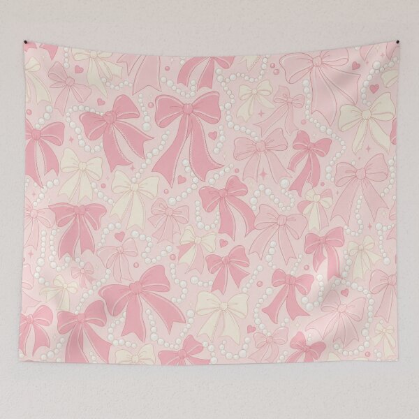 Item preview, Ribbon Bows and Pearls Seamless Pattern | Coquette Aesthetic Repeat Design designed and sold by StickyGuys.