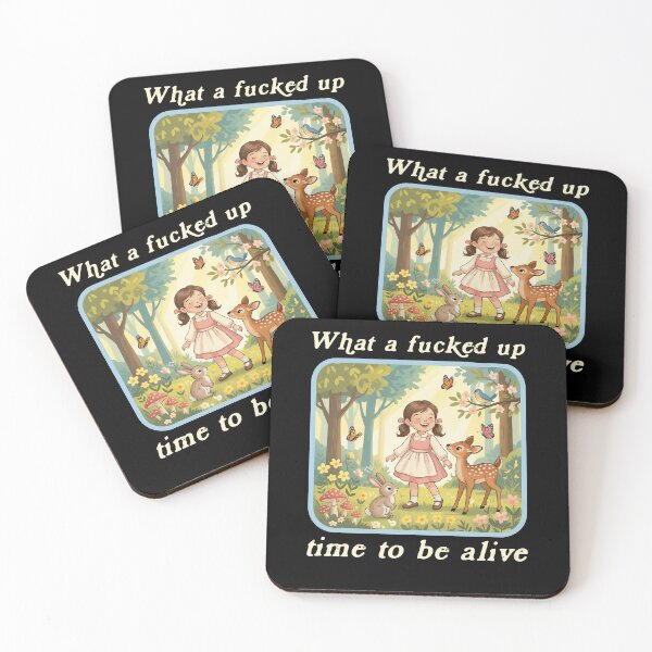 Item preview, What A Fucked Up Time To Be Alive Retro Meme designed and sold by ellapaintcoast.