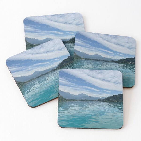 Item preview, Tranquil Lake Bled Mountain Reflections designed and sold by Quiet Frames Studio.