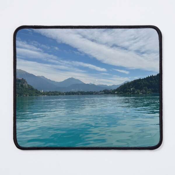Item preview, Tranquil Lake Bled Mountain Reflections designed and sold by Quiet Frames Studio.