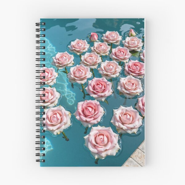 Item preview, Floating Pink Roses on Turquoise Water Romantic Floral Summer Aesthetic designed and sold by Killington.