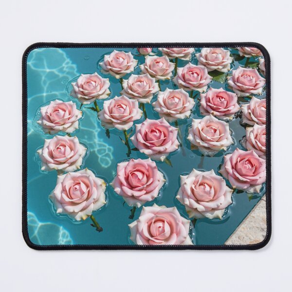 Item preview, Floating Pink Roses on Turquoise Water Romantic Floral Summer Aesthetic designed and sold by Killington.