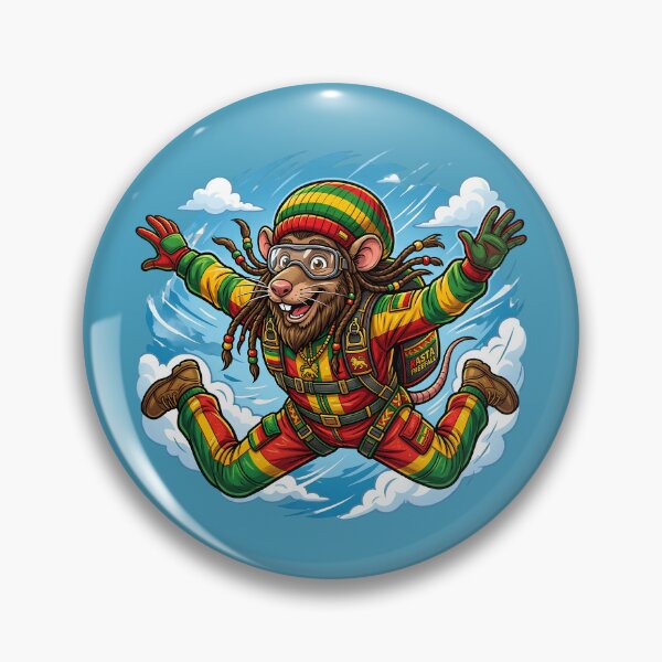 Item preview, Rasta Freefall Mouse | Skydiving Reggae Mouse designed and sold by digitalbob60.