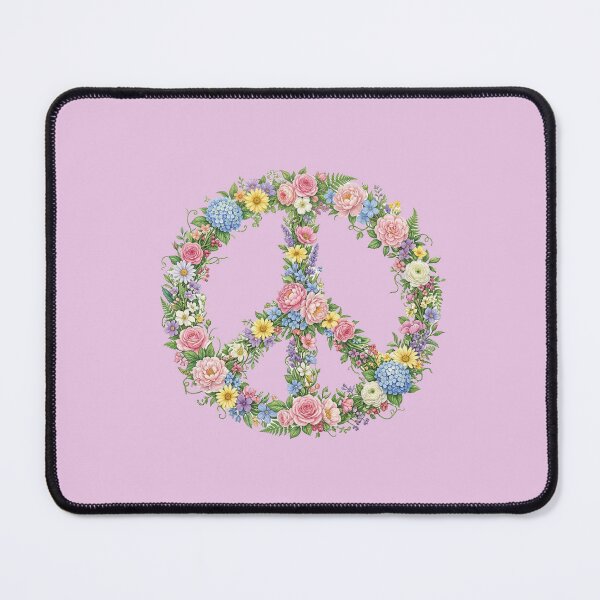 Item preview, Peace Symbol of Flowers designed and sold by PoppeeFrost.