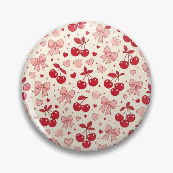 Item preview, Cherry Bows Soft Girl Seamless Pattern | Coquette Aesthetic Repeat Design designed and sold by StickyGuys.