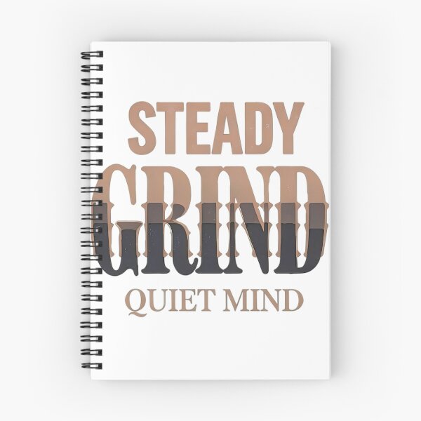 Item preview, Steady Grind Quiet Mind – Coffee & Mindfulness Typography 2 designed and sold by Iceyfun.
