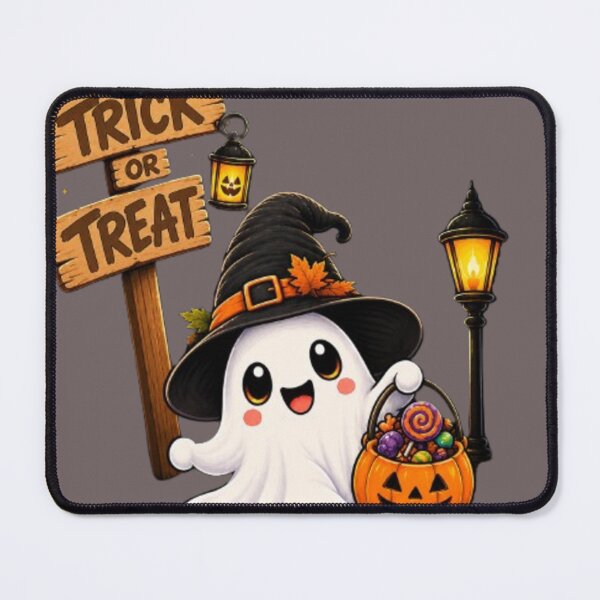 Item preview, Trick or Treat Ghost Halloween Candy Cute Spooky Design designed and sold by GRYFFWEAR.