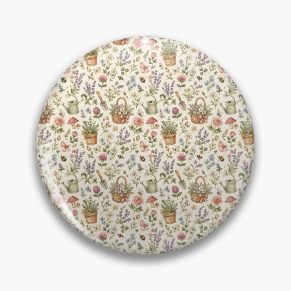 Item preview, Cozy Cottagecore Garden Floral Seamless Pattern designed and sold by Melody Printable.