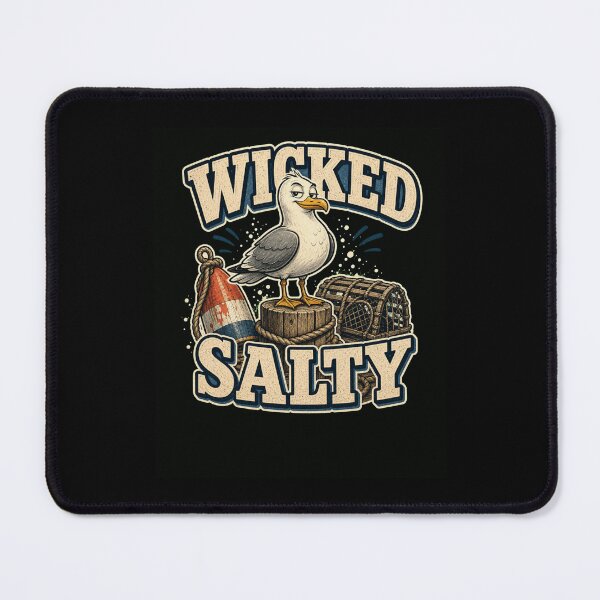 Item preview, Wicked Salty Seagull Nautical Ocean Beach Design designed and sold by snowry.