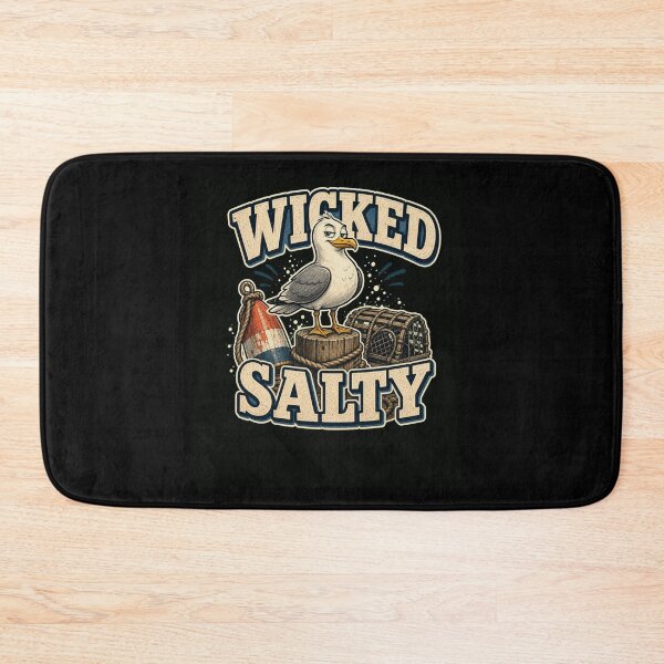 Item preview, Wicked Salty Seagull Nautical Ocean Beach Design designed and sold by snowry.