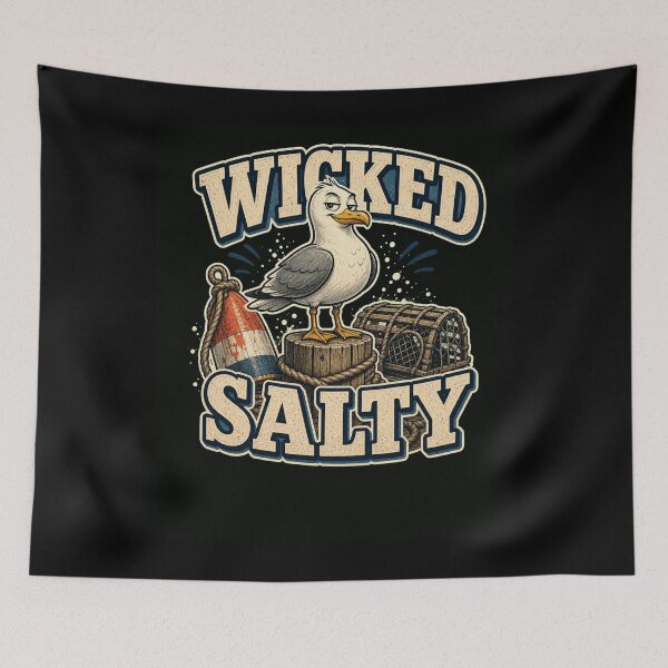 Item preview, Wicked Salty Seagull Nautical Ocean Beach Design designed and sold by snowry.