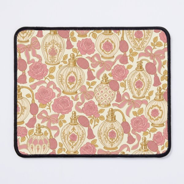 Item preview, Vintage Perfume and Roses Seamless Pattern | Coquette Aesthetic Repeat Design designed and sold by StickyGuys.