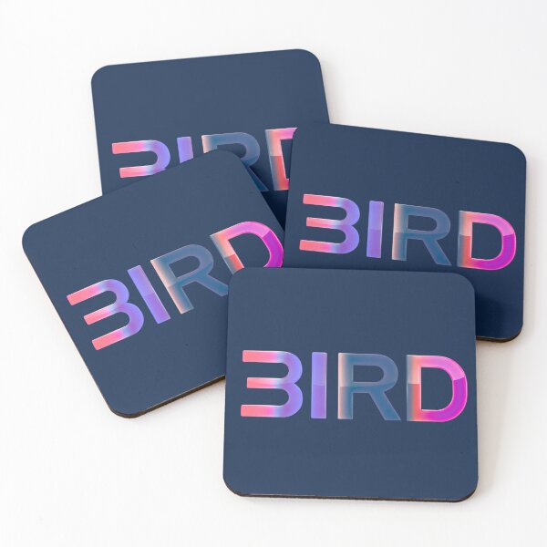Item preview, BIRD Neon Retro Futuristic Typography – Colorful Y2K Streetwear Design designed and sold by FatmaAhmed90.