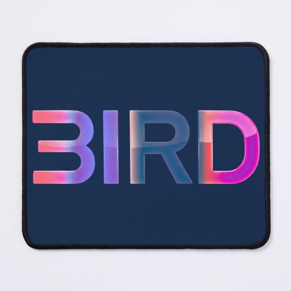 Item preview, BIRD Neon Retro Futuristic Typography – Colorful Y2K Streetwear Design designed and sold by FatmaAhmed90.