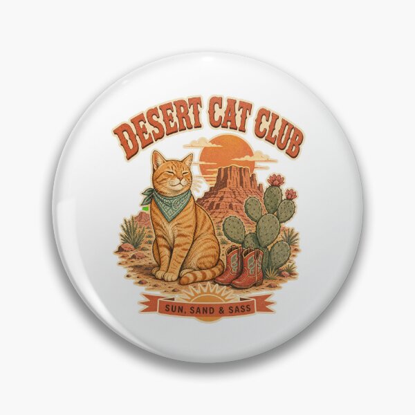 Item preview, Retro Desert Cat Club Sun Sand Sass designed and sold by Kaikab007.