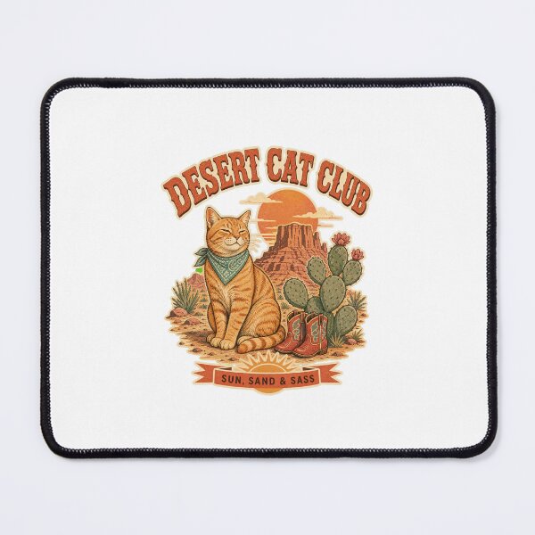 Item preview, Retro Desert Cat Club Sun Sand Sass designed and sold by Kaikab007.
