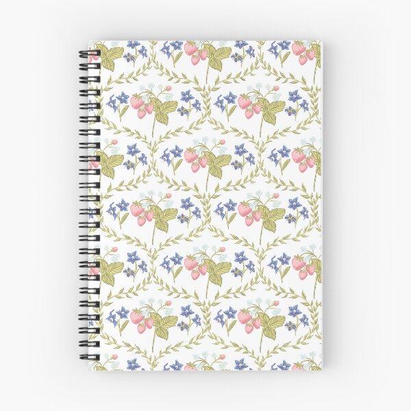 Item preview, Strawberry and Borage Cottagecore (repeating pattern) designed and sold by hanwritten.