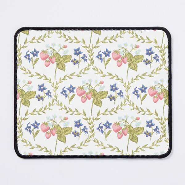 Item preview, Strawberry and Borage Cottagecore (repeating pattern) designed and sold by hanwritten.